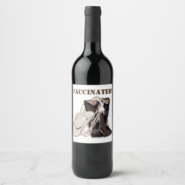 ETIQUETA PARA BOTELLA DE VINO VACUNADO (Anverso)