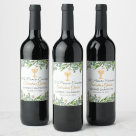 Etiqueta Para Botella De Vino Vegetación acuática en la Primera Comunidad Españo