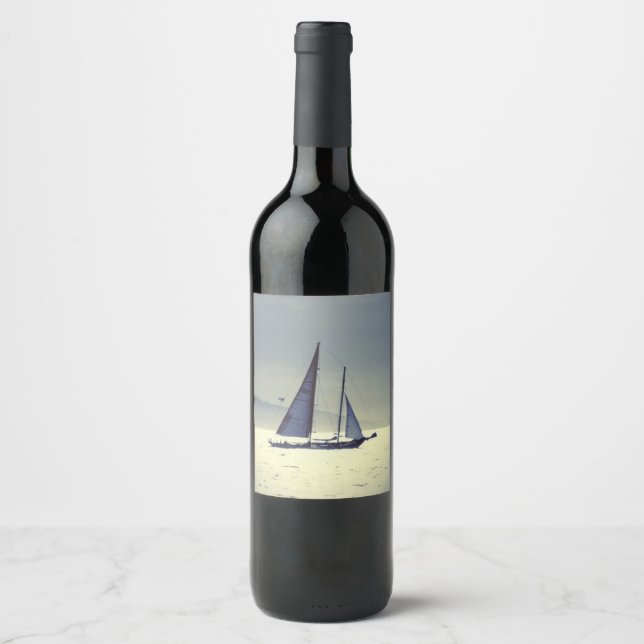Etiqueta Para Botella De Vino Vela (Anverso)