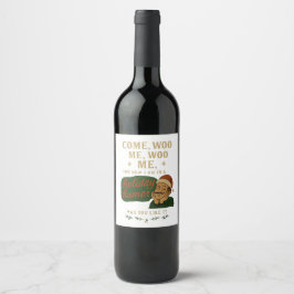 Etiqueta Para Botella De Vino Ven, enamórame