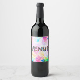 Etiqueta Para Botella De Vino Venus