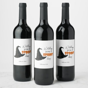 Etiqueta Para Botella De Vino Vibes de cocina - espeluznante y elegante  
