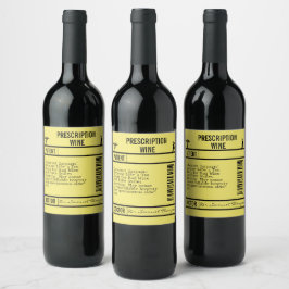 Etiqueta Para Botella De Vino Vibrant, Humorous, and Versatile Design for Party