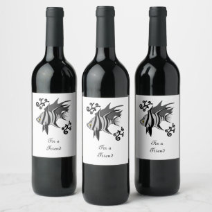 Etiqueta Para Botella De Vino Vieja esposa que te da la vista