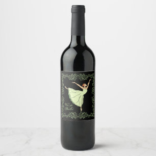 Etiqueta Para Botella De Vino Vin de Ballerina Grace