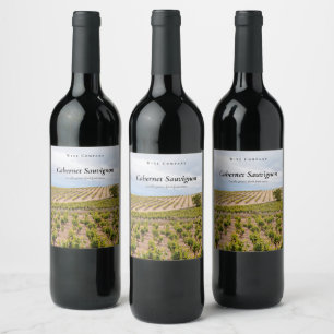 Etiqueta Para Botella De Vino Viñedo personalizado