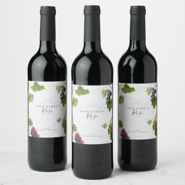 Etiqueta Para Botella De Vino Vineyard (Botellas)