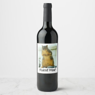 Etiqueta Para Botella De Vino Vino de la ardilla