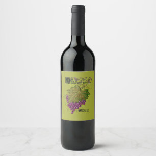 Etiqueta Para Botella De Vino Vino Dizzy