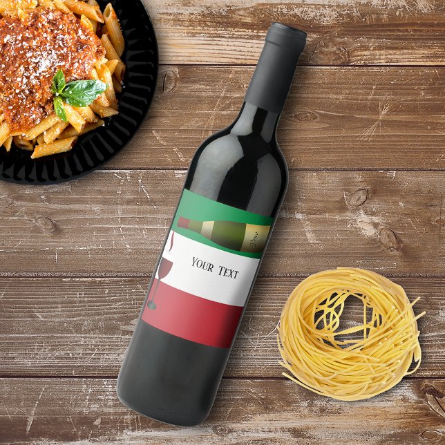 Etiqueta Para Botella De Vino Vino Rojo Vertido (Subido por el creador)