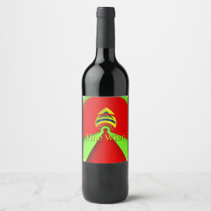 Etiqueta Para Botella De Vino Vino Tinto de Descanso