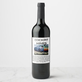 ETIQUETA PARA BOTELLA DE VINO VINOS COCKPIT