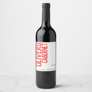 Etiqueta Para Botella De Vino Vinos de la casa del vino tinto personalizados de 
