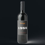 Etiqueta Para Botella De Vino Vintage edición limitada de 1955 70th Birthday Gif<br><div class="desc">Vintage edición limitada de 1955 70th Birthday Gift</div>