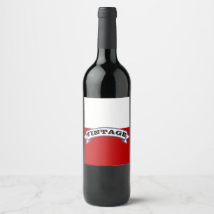 Etiqueta Para Botella De Vino Vintage (Rellene usted mismo)