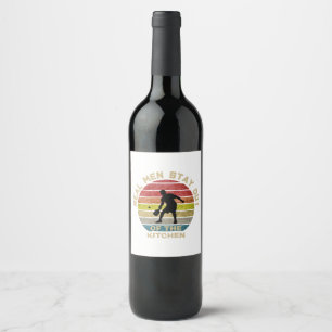 Etiqueta Para Botella De Vino Vintage Retro Pickleball Divertido