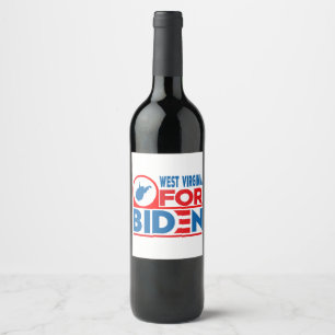 Etiqueta Para Botella De Vino VIRGINIA OCCIDENTAL PARA Biden