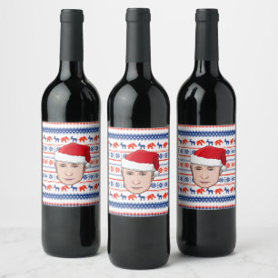 Etiqueta Para Botella De Vino VLADIMIR PUTIN Navidad