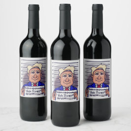 Etiqueta Para Botella De Vino Vota a Trump Wine Labs
