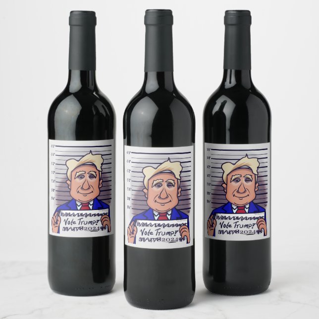 Etiqueta Para Botella De Vino Vota a Trump Wine Labs (Botellas)