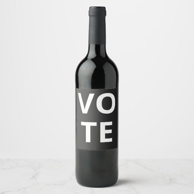 ETIQUETA PARA BOTELLA DE VINO VOTACIÓN (Anverso)