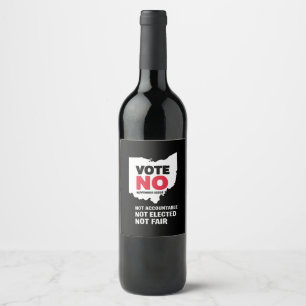 Etiqueta Para Botella De Vino Votación No Número 1 De Noviembre