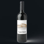 Etiqueta Para Botella De Vino Wedding Rings<br><div class="desc">Wedding Rings</div>