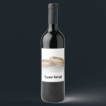Etiqueta Para Botella De Vino Wedding Rings<br><div class="desc">Wedding Rings</div>