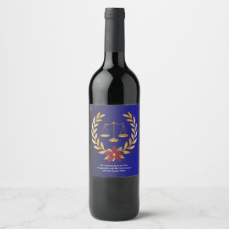 Etiqueta Para Botella De Vino Weinflasche Weihnachtsgeschenk von Anwalt