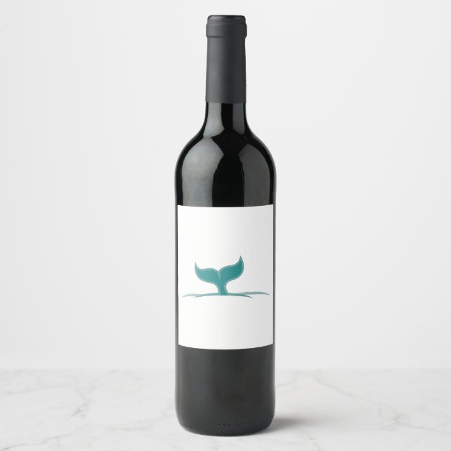 Etiqueta Para Botella De Vino Whale Tail (Anverso)