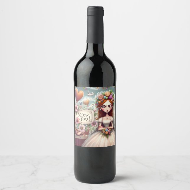 Etiqueta Para Botella De Vino Wine bottle sticker (Anverso)