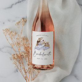 Etiqueta Para Botella De Vino Winery Picnic Cottage Bachelorette Weekend
