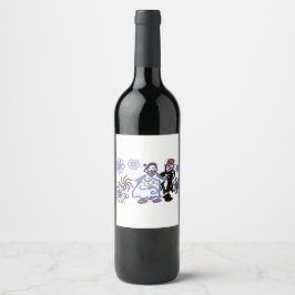Etiqueta Para Botella De Vino Winter wedding 