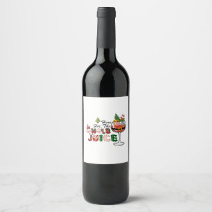 Etiqueta Para Botella De Vino Xmas Gift Here For The Jingle Juice