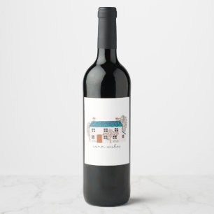 Etiqueta Para Botella De Vino Xmas Gift Warm Wiers