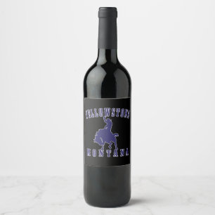 Etiqueta Para Botella De Vino Yellowstone Montana