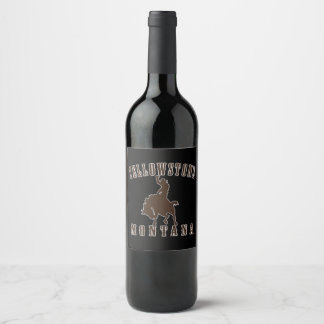 Etiqueta Para Botella De Vino Yellowstone Montana