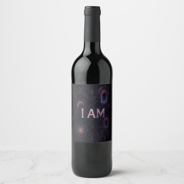 ETIQUETA PARA BOTELLA DE VINO YO SOY (Anverso)