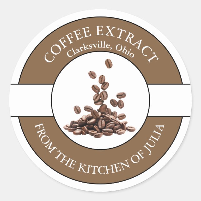 Etiqueta para café (Anverso)