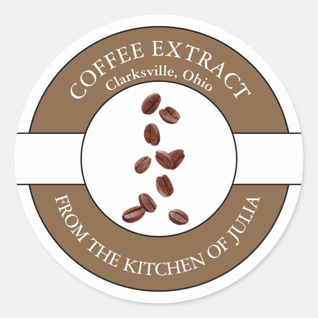 Etiqueta para café (Anverso)