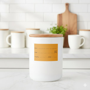 ETIQUETA PARA COMIDA 