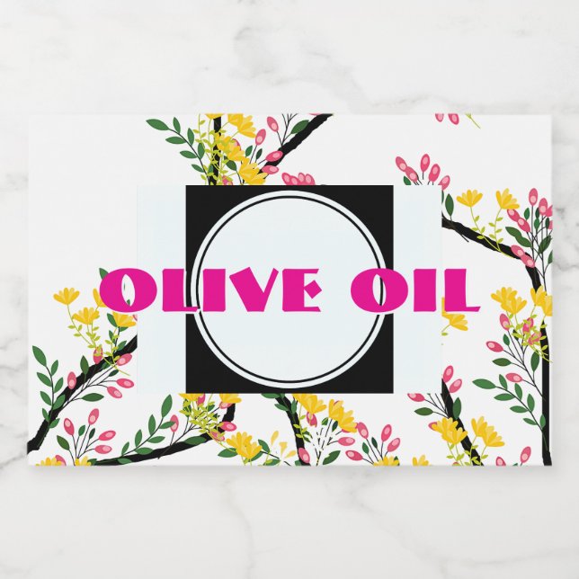 Etiqueta Para Comida Aceite de Oliva (Etiqueta única)
