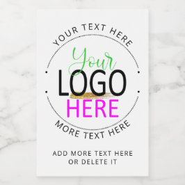 Etiqueta Para Comida Agrega tu logo Crea tu propio pequeño negocio 