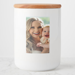 Etiqueta Para Comida Agregar foto de bebé personalizar personalizado