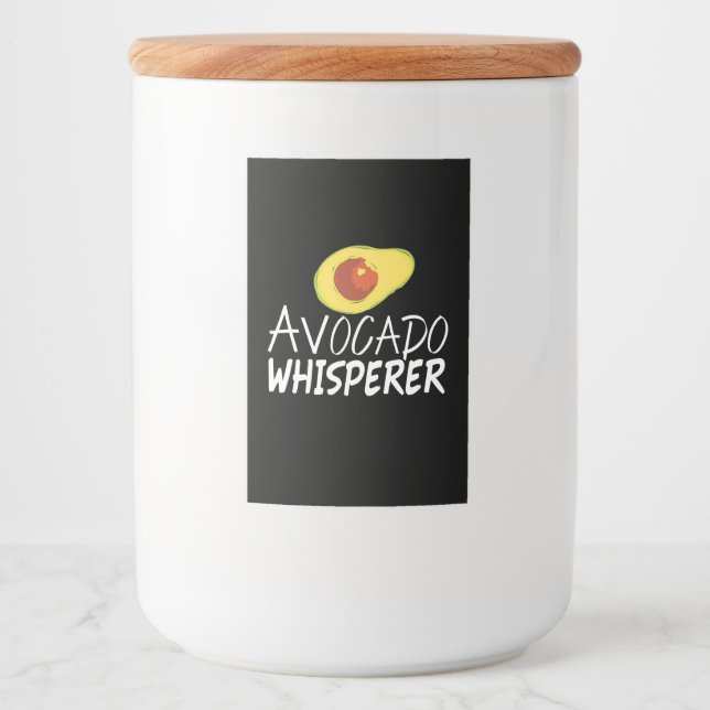 Etiqueta Para Comida Aguacate Whisperer (Anverso)