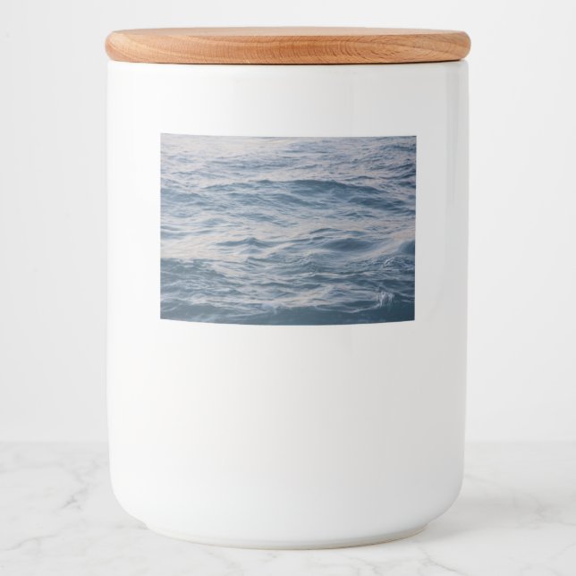 Etiqueta Para Comida Aguas de mar cerradas (Anverso)