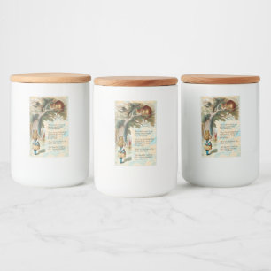 Etiqueta Para Comida Alicia en la Marea del Gato Cheshire