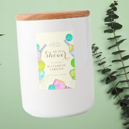 Etiqueta Para Comida Amante del Deporte Acuarela Tema Nupcial de Pickle