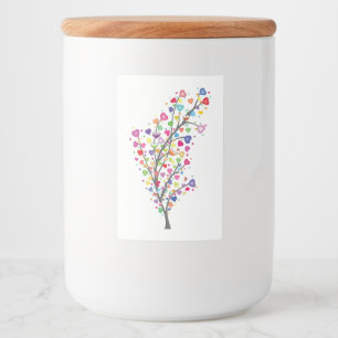 Etiqueta Para Comida Árbol de amor y armonía
