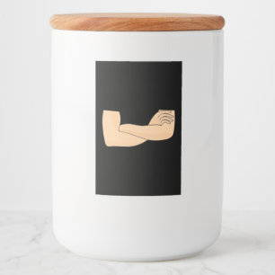 Etiqueta Para Comida Armas cruzadas